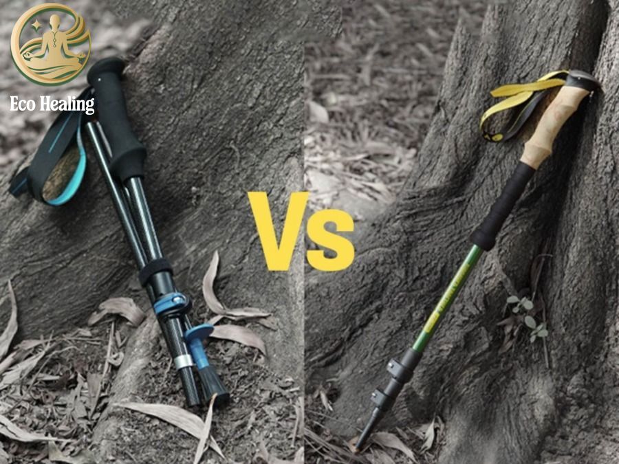 So sánh: Nên mua Gậy Trekking loại nào? Carbon hay Hợp kim?